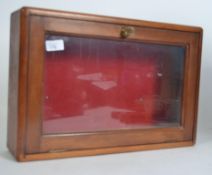 A Victorian cigar shop counter display advertising display cabinet / box. With hinged glazed lid.