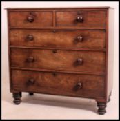 A 19th century mahogany chest of drawers,