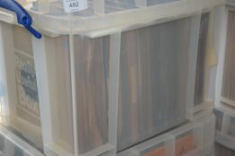 A collection of vintage 78rpm records of various genres, various artists and record labels.