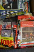 A llarge collection of retro football programmes dating from the early 1970's to include nearly two
