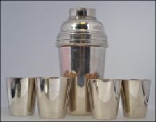 Travel 1930's cocktail shaker set.