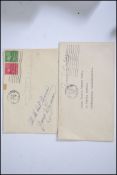 Autographs; Two 1950's American covers signed to the front; the first being by actress Jane Wyman,