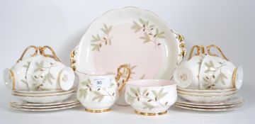 A Royal Albert China tea service in the Braemar pattern consisting of cups, saucers, side plates,