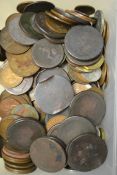 A large collection of coins to include 18th,