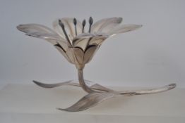 A Spanish mid century silver plate centre piece by Plame.