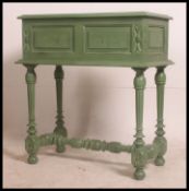 An unusual 19th painted oak French planter.