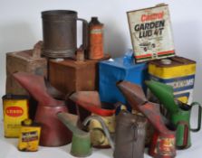 A good collection of vintage oil cans,