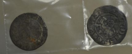 2 silver coins of Cnut 9 Canute ) believed 11th century ( see illustrations )