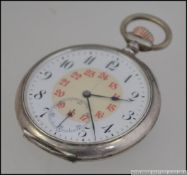 A silver 800 marked International Watch Co, Schaffhausen pocket watch.