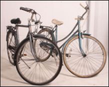 A vintage 20th century pair of bikes ( ladies and gents ) by Raleigh ( see illustrations ) Male 22