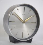 A Metamec retro vintage mantle clock , turn wind mechanism ,