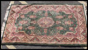 Golden Tiger Carpet / Rug , natural fibres , density 126/135 per square inch , Features reds ,