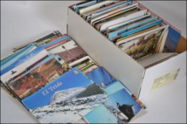 a collection of mid 20th century and later scenic postcards some local interest,