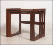 A vintage 20th century Danish influence G-Plan Kelso teak wood nest of tables,