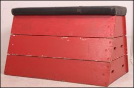 A vintage mid 20th century Gym Vault Horse,