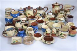 A good collection of Torquay ware dating from the earlier part of the 20th century to include