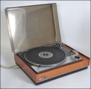 A stunning retro Goldring Lenco GL - 75 stereo transcription turntable,