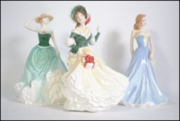 A collection of 3 Royal Doulton figurines,