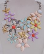 A contemporary large statement necklace