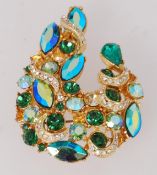 A large 1960's rhinestone brooch by Sphi