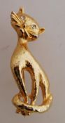 A vintage1950s large gold tone figural b