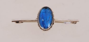 A vintage silver butterfly wing bar broo