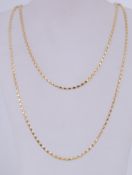 A 925 contemporary silver gilt chain nec