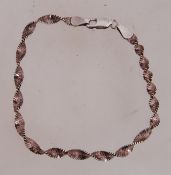 A 925 contemporary twisted snake chain b