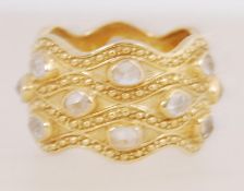 A designer hallmarked 925 silver and gil