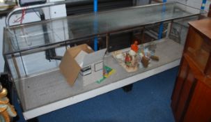 A large 1930's painted Art Deco shop counter / haberdashery display unit.