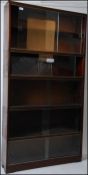 A 1950's Minty of Oxford mahogany 5 stack lawyers barristers bookcase cabinet.