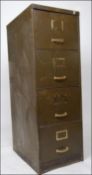 A believed ex British Military / Industrial upright 4 drawer filing office cabinet in the original