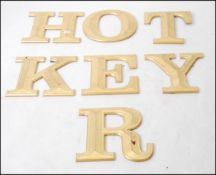 A set of 20th century external wall letters - shop advertising signs.