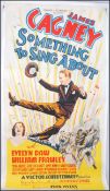 An original cinema advertising poster for James Cagney ' Something To Sing About '.