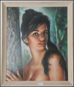 After JH Lynch, ' Tina ', A retro mid century coloured print on board,