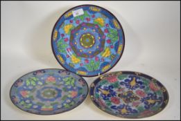3 Royal Doulton series ware plates of de
