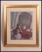 A 19th century framed and glazed print o