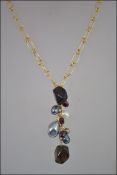 A 9ct white and yellow gold bracelet of