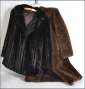 2 vintage fur coats dating to the mid 20th century ( see illustrations ) L100cm