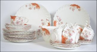 A vintage chintzy floral bone china tea