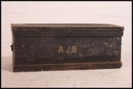 A vintage early 20th century ebonised pi