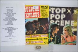 A small collection of items pertaining t