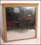 A large 19th century painted plaster and