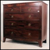 A good 19th century Regency Scottish mahogany inlaid chest of drawers.