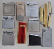 A collection of vintage petrol and gas l