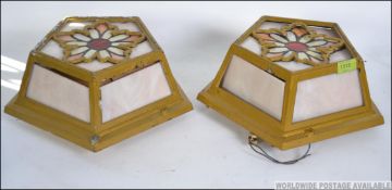 A set of 5 20th century unusual stained