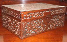 A 19th century Victorian lattice worked