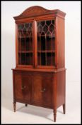 A Federal revival mahogany library bookc