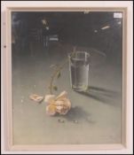 A 1960's retro Tretchikoff weeping rose