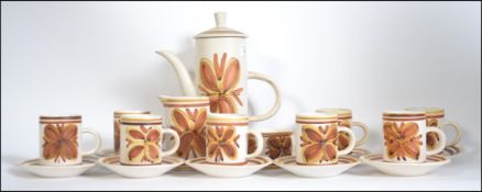 A retro stoneware Cinque coffee service